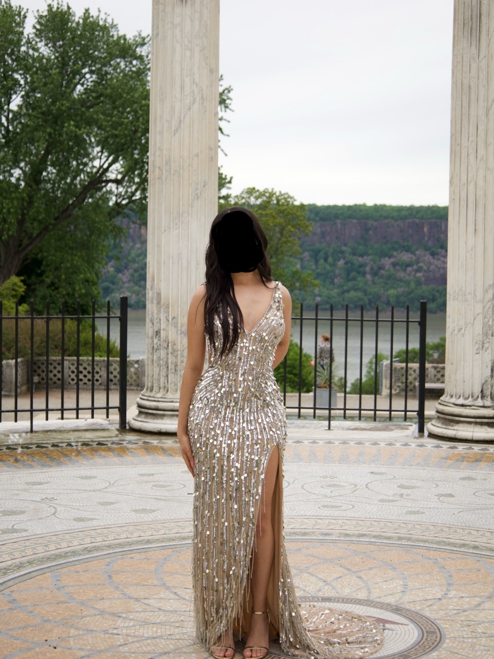 Jovani 43623 Gold Prom Dress